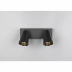 Sharp Spot de plafond Luminaires Trio Noir, 2 lumières
