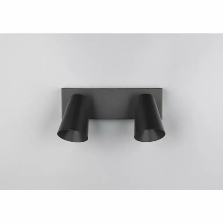 Sharp Spot de plafond Luminaires Trio Noir, 2 lumières