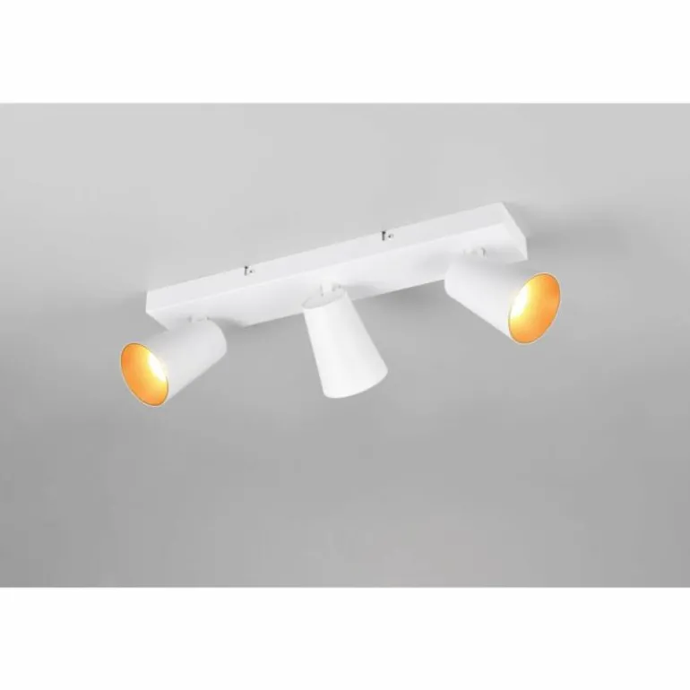 Sharp Spot de plafond Luminaires Trio Blanc, 3 lumières