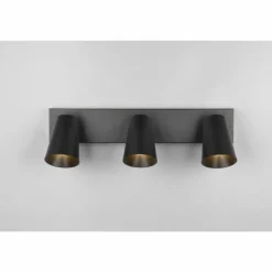 Sharp Spot de plafond Luminaires Trio Noir, 3 lumières