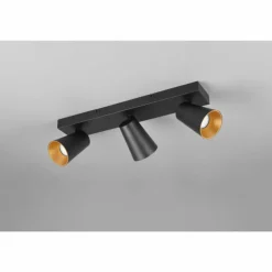 Sharp Spot de plafond Luminaires Trio Noir, 3 lumières