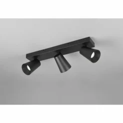 Sharp Spot de plafond Luminaires Trio Noir, 3 lumières