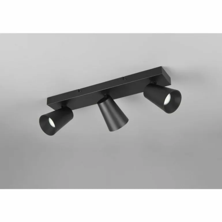 Sharp Spot de plafond Luminaires Trio Noir, 3 lumières