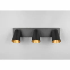 Sharp Spot de plafond Luminaires Trio Noir, 3 lumières