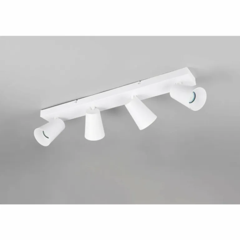 Sharp Spot de plafond Luminaires Trio Blanc, 4 lumières
