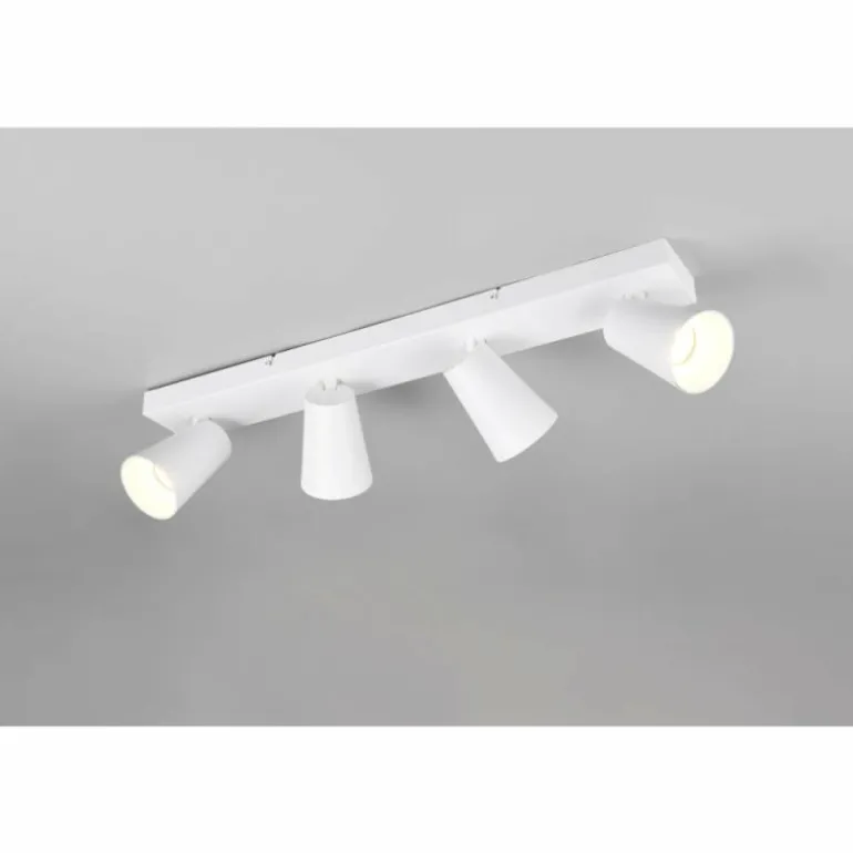 Sharp Spot de plafond Luminaires Trio Blanc, 4 lumières