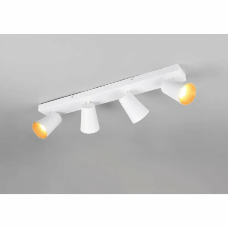 Sharp Spot de plafond Luminaires Trio Blanc, 4 lumières