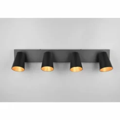 Sharp Spot de plafond Luminaires Trio Noir, 4 lumières