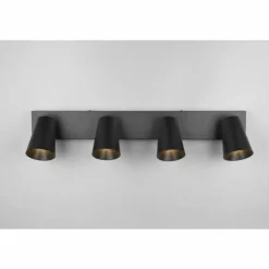Sharp Spot de plafond Luminaires Trio Noir, 4 lumières
