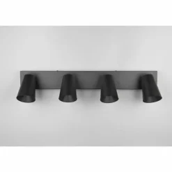 Sharp Spot de plafond Luminaires Trio Noir, 4 lumières