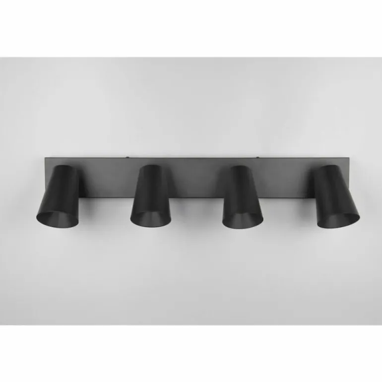 Sharp Spot de plafond Luminaires Trio Noir, 4 lumières