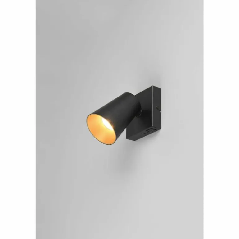 Sharp Spot de plafond Luminaires Trio Noir, 1 lumière
