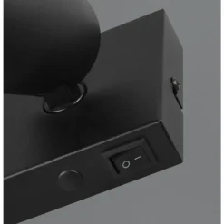 Sharp Spot de plafond Luminaires Trio Noir, 1 lumière