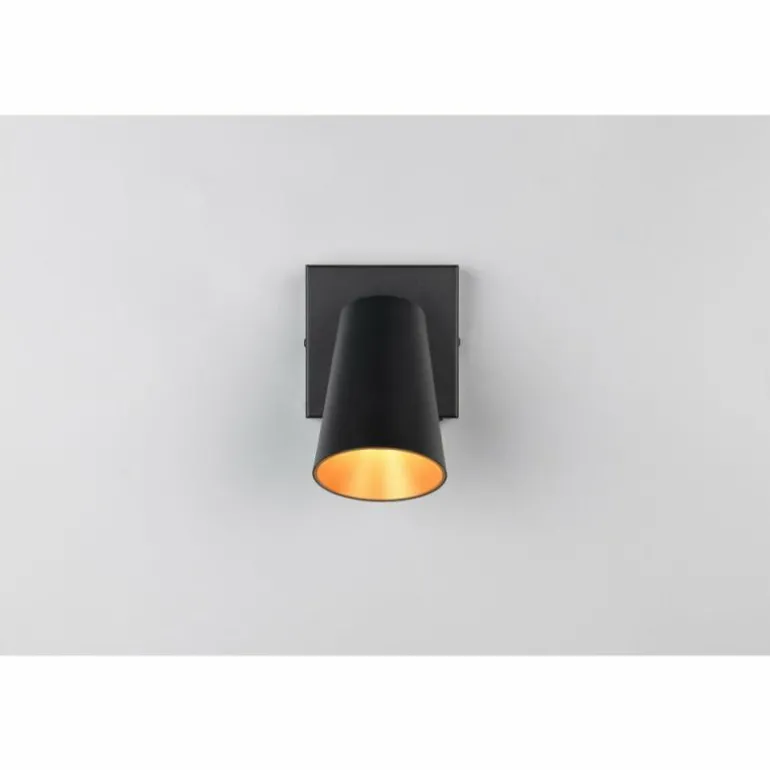 Sharp Spot de plafond Luminaires Trio Noir, 1 lumière