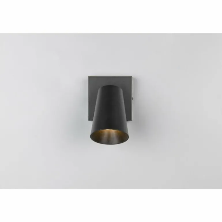 Sharp Spot de plafond Luminaires Trio Noir, 1 lumière