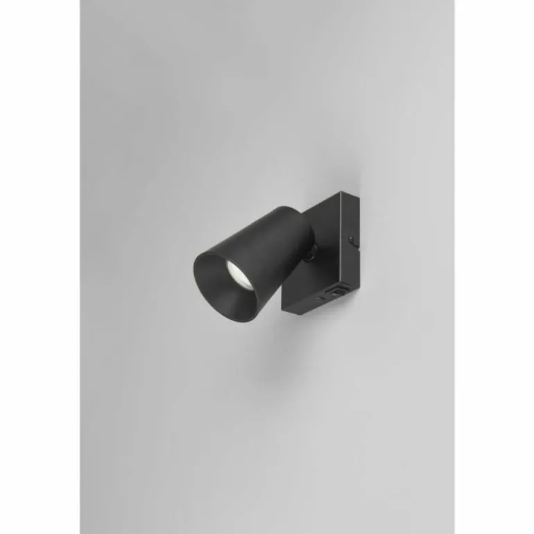 Sharp Spot de plafond Luminaires Trio Noir, 1 lumière