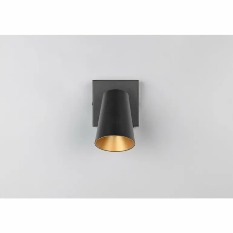 Sharp Spot de plafond Luminaires Trio Noir, 1 lumière