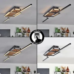 Sigersvik Plafonnier LED Écru, Noir, 1 lumière