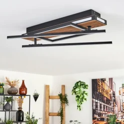 Sigersvik Plafonnier LED Écru, Noir, 1 lumière