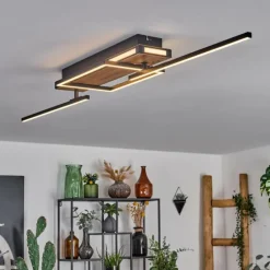 Sigersvik Plafonnier LED Écru, Noir, 1 lumière