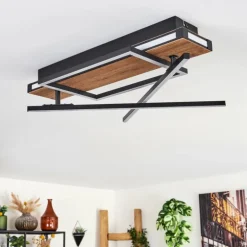 Sigersvik Plafonnier LED Écru, Noir, 1 lumière