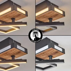 Sigersvik Plafonnier LED Écru, Noir, 1 lumière