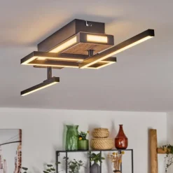 Sigersvik Plafonnier LED Écru, Noir, 1 lumière