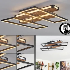 Sigersvik Plafonnier LED Écru, Noir, 1 lumière