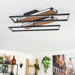 Sigersvik Plafonnier LED Écru, Noir, 1 lumière