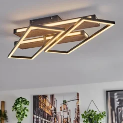 Sigersvik Plafonnier LED Écru, Noir, 1 lumière