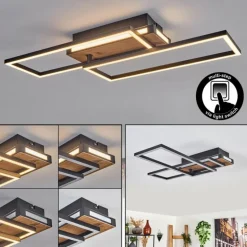 Sigersvik Plafonnier LED Écru, Noir, 1 lumière