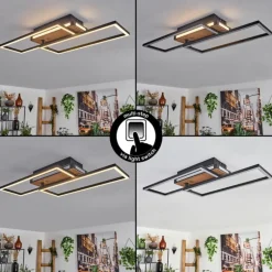 Sigersvik Plafonnier LED Écru, Noir, 1 lumière