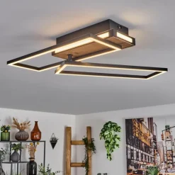 Sigersvik Plafonnier LED Écru, Noir, 1 lumière