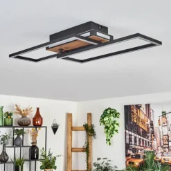 Sigersvik Plafonnier LED Écru, Noir, 1 lumière