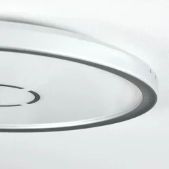 Simonstorp Plafonnier, Panel LED Argenté, Blanc, 1 lumière