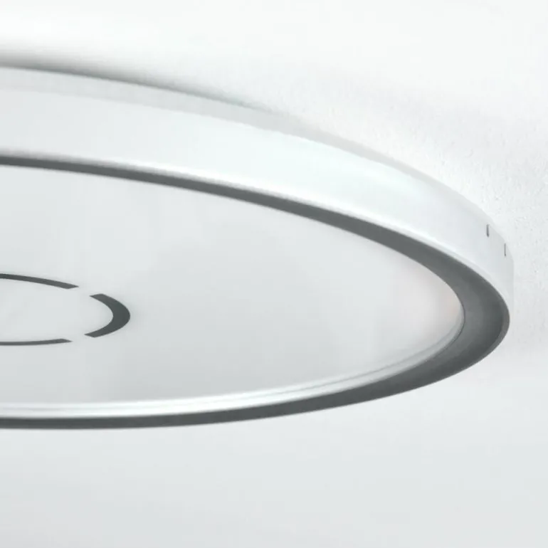 Simonstorp Plafonnier, Panel LED Argenté, Blanc, 1 lumière