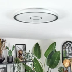 Simonstorp Plafonnier, Panel LED Argenté, Blanc, 1 lumière