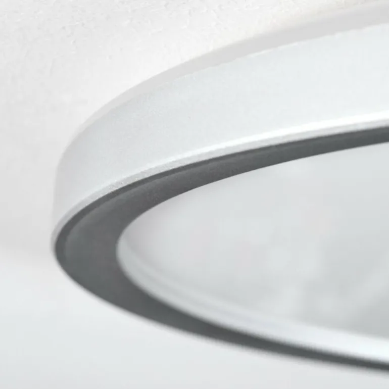 Simonstorp Plafonnier, Panel LED Argenté, Blanc, 1 lumière