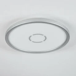 Simonstorp Plafonnier, Panel LED Argenté, Blanc, 1 lumière