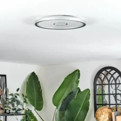 Simonstorp Plafonnier, Panel LED Argenté, Blanc, 1 lumière