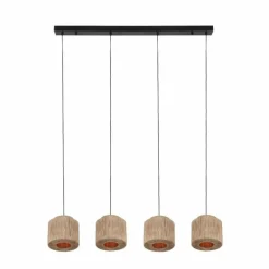 SMILLA Suspension Luminaires Trio Noir, 4 lumières