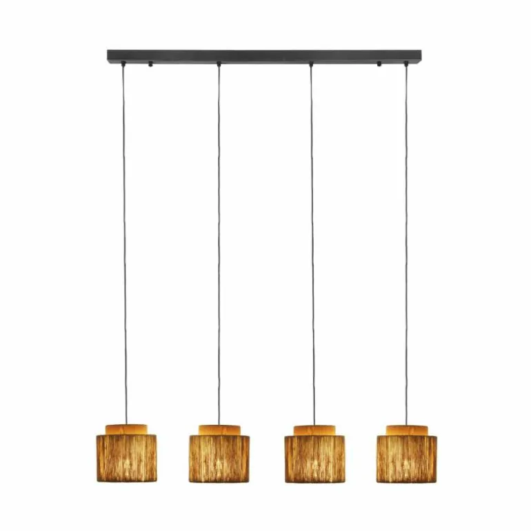 SMILLA Suspension Luminaires Trio Noir, 4 lumières