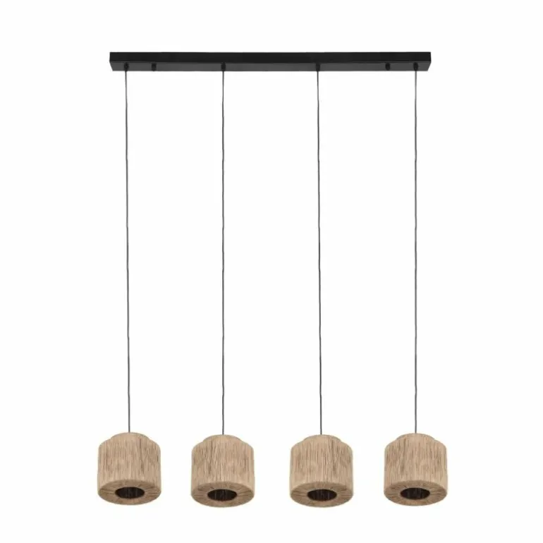 SMILLA Suspension Luminaires Trio Noir, 4 lumières