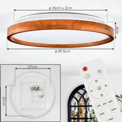 Sofo Plafonnier, Panel LED Blanc, 1 lumière, Télécommandes