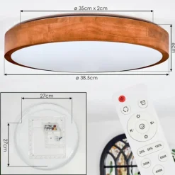 Sofo Plafonnier, Panel LED Blanc, 1 lumière, Télécommandes