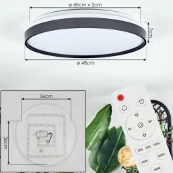 Sofo Plafonnier, Panel LED Blanc, 1 lumière, Télécommandes