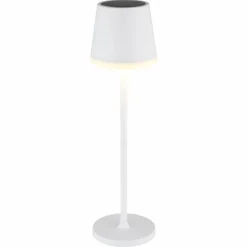 SOLAR Lampe de table d'extérieur, Lampe solaire Luminaires Globo Lighting LED Blanc, 1 lumière