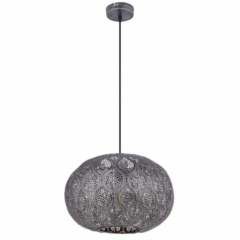 Solera Suspension Luminaires Globo Lighting Argenté, 1 lumière