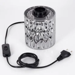 Sonhim Lampe à poser Chrome, Fumée, Noir, 1 lumière