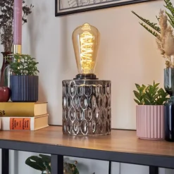 Sonhim Lampe à poser Fumée, Noir, 1 lumière